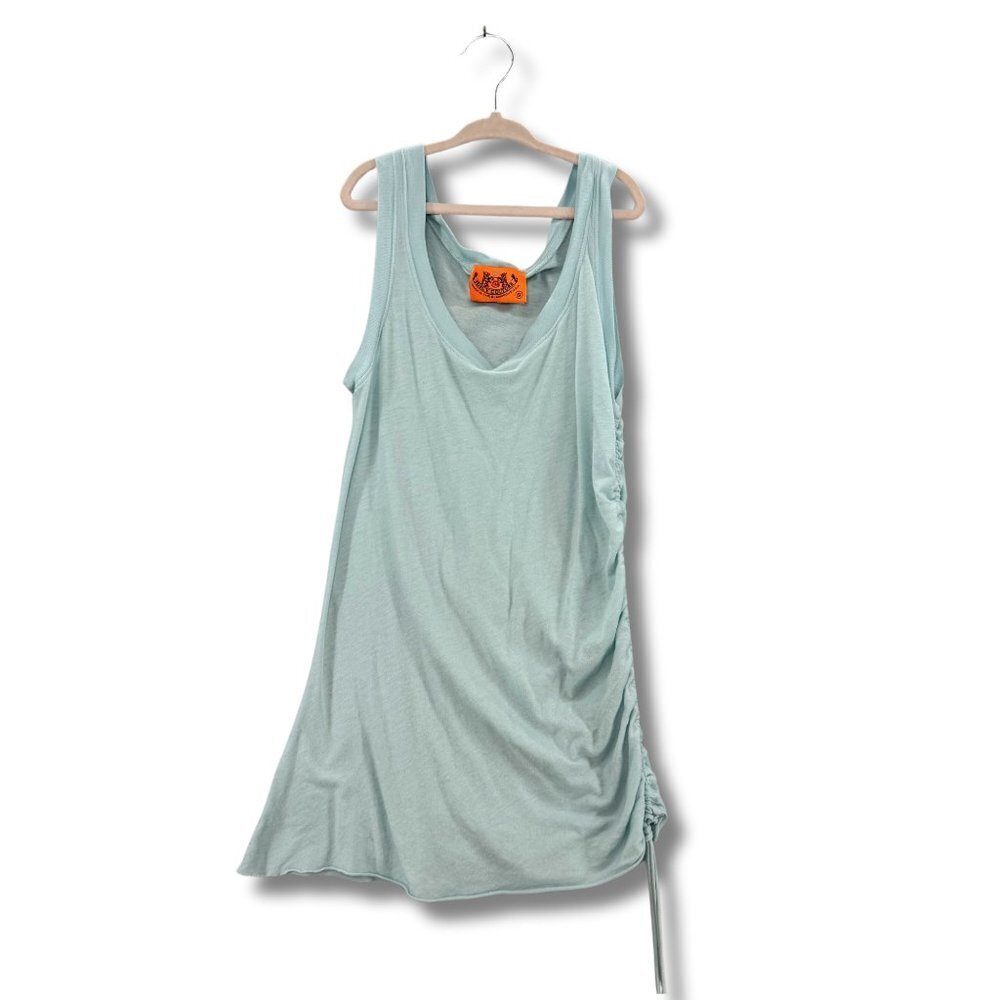 Juicy Couture Women's Lightweight Side Tie Tank Top Light Blue Size Small GUC